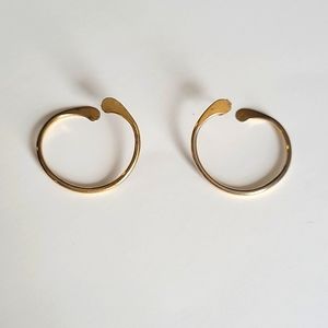 Gold toned earrings